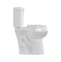 gaomon Two-Piece Elongated Toilet - 19" Bowl Height, Standard Seat Included,Elongated