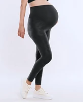 Women's Secret Fit Over the Belly Coated Full Length Legging - Motherhood Maternity