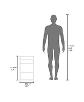 Kiana Medicine Cabinet, 1 Door, 3 Shelves, 25.70" H, 1 Mirror, Black Wengue