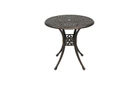 Slickblue Circular Diamond Top Courtyard Cast Aluminum Table – Bronze Finish