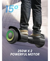 Gyroor Hoverboard G13 All Terrain with Led Lights & 500W Motor, Self Balancing Off Road Hoverboards Bluetooth for Kids ages 6-12 and A