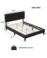 Streamdale Furniture Sturdy Queen Platform Bed, No Box Spring Required