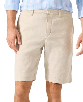 Tommy Bahama Men's Beach Coast Flat-Front Yarn-Dyed 10" Shorts