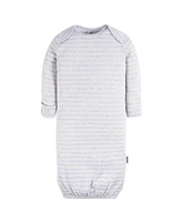 Gerber Baby Boys Gowns with Mitten Cuffs, 4-Pack