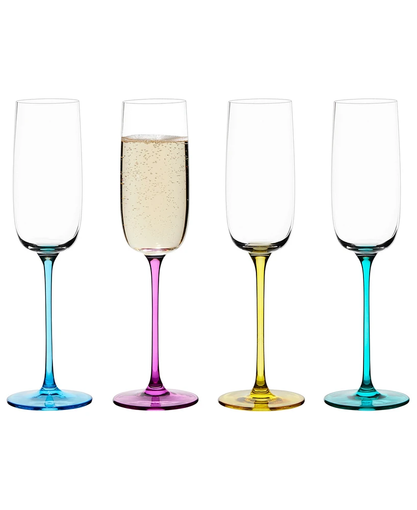 Anton Studio Designs Gala Champagne Flutes, Set of 4