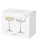 Anton Studio Designs Wave Champagne Coupes, Set of 2