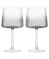 Anton Studio Designs Empire Gin Glasses Smoke, Set of 2