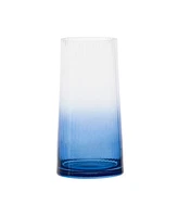 Anton Studio Designs Empire Blue Highball Tumblers, Set of 2