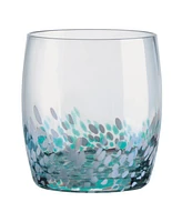 Anton Studio Designs Speckle Double Old Fashioned Tumblers, Set of 4