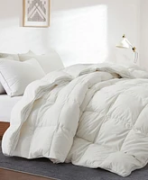 Unikome Ultra Soft White Goose Feather and Down Comforter