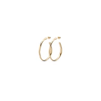 UNOde50 Metal Clad Open Hoop Earrings