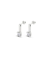 UNOde50 Sterling Silver Plated Metal Alloy Medium Earrings