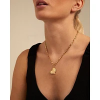 UNOde50 18k Gold-Plated Metal Alloy and Medium Sized Heart Necklace