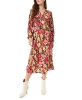 Sam Edelman Women's Illora Floral-Print Ruffled Midi Dress