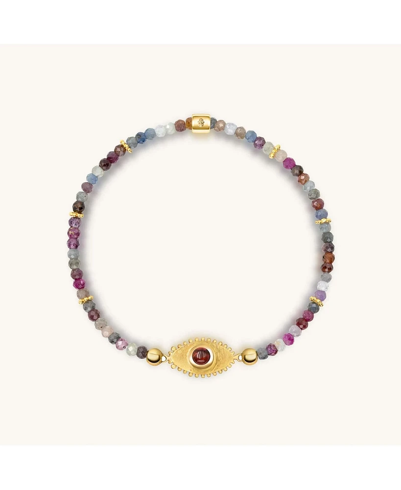 Karma and Luck Spiritual Power - Sapphire Mix Evil Eye Charm Bracelet