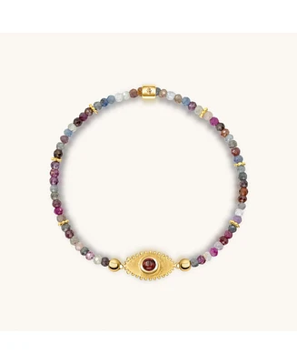 Karma and Luck Spiritual Power - Sapphire Mix Evil Eye Charm Bracelet