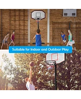 Gouun 43 Inch Indoor Outdoor Height Adjustable Basketball Hoop