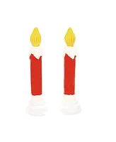 Department 56 Blow Mold Candle Set of 2 Village Accessory