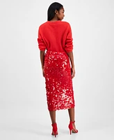 Astr the Label Women's Amos Sequin Midi Skirt