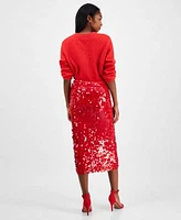 Astr The Label Womens Bowie Sweater Womens Amos Sequin Midi Skirt