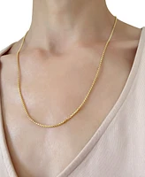 22" Round Box Link Chain Necklace (1-1/2mm) in 14k Gold