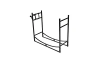 Slickblue 33" Powder-Coated Firewood Holder – Durable Storage Solution for Indoor and Outdoor Use