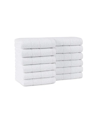 Arkwright Home Family Essentials Washcloths (Pack of 12), 12x12, Cotton