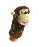 Aurora Medium Montgomery Hand Puppet Interactive Plush Toy Brown 10"