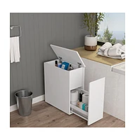 Depot E-shop Nova Bathroom Storage Cabinet, One Drawer, Liftable Top, White