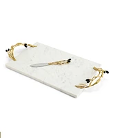 Michael Aram Olive Branch Cheeseboard and Knife Set