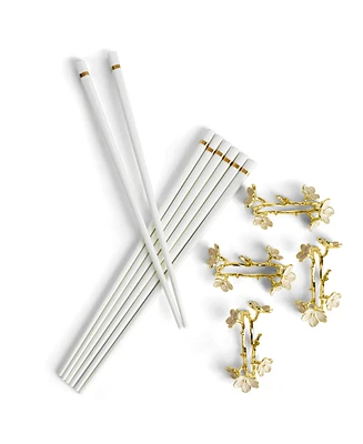 Michael Aram Cherry Blossom Chopsticks and Stand Set