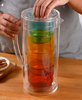 Infuse 5 Piece Acrylic Pitcher & Glasses Drinkware Set