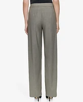 Halston Women's Mid-Rise Straight-Leg Pants