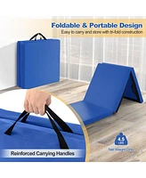 Hongge 6 x 2 Ft Tri-Fold Gym Mat with Handles and Removable Zippered Cover