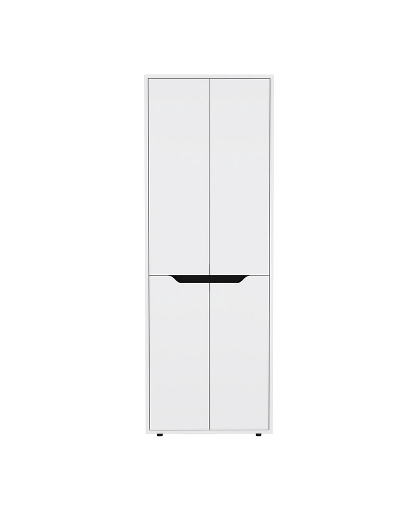 Depot E-Shop Atka Kitchen Storage Cabinet 67"H, Four Doors, Five Interior Shelves