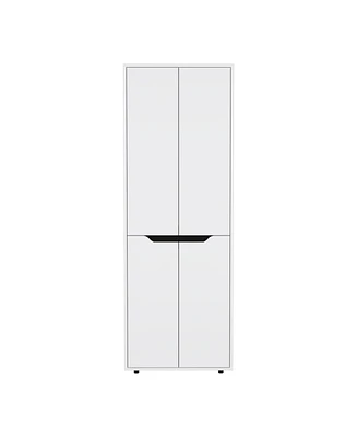 Depot E-Shop Atka Kitchen Storage Cabinet 67"H, Four Doors, Five Interior Shelves