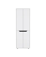 Depot E-Shop Atka Kitchen Storage Cabinet 67"H, Four Doors, Five Interior Shelves