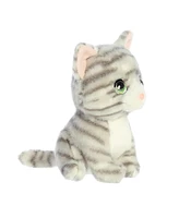 Aurora Small Misty Grey Tabby Petites Expressive Plush Toy 7"