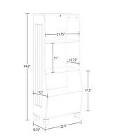 Kids Bookcase with Toy Organizer