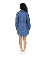 Belle & Bloom Women's Into Him Oversized Denim Shirt