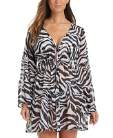 Bleu by Rod Beattie Women's Chiffon Dress Cover-Up