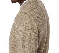 Frank And Oak Men's Relaxed-Fit Ribbed-Knit Donegal Sweater