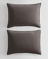Calvin Klein Melange Flannel 3-Pc. Duvet Cover Set