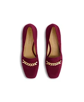 Bernardo Footwear Avery Chain Heeled Loafer