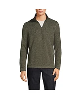 Lands' End Men's Sweater Fleece Quarter Zip Pullover