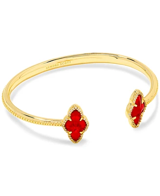 Kendra Scott 14k Gold-Plated Pave-Framed Stone Cuff Bracelet