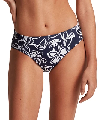 Lauren Ralph Women's Classic Band Floral-Print Hipster Bikini Bottoms