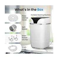 SereneLife Portable Washing Machine, High-Quality Full-Automatic Compact Washer