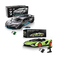 Miebely Remote Control Car, Bugatti Divo Rc Cars 12Km/h, 2.4Ghz Licensed Model Car - Grey