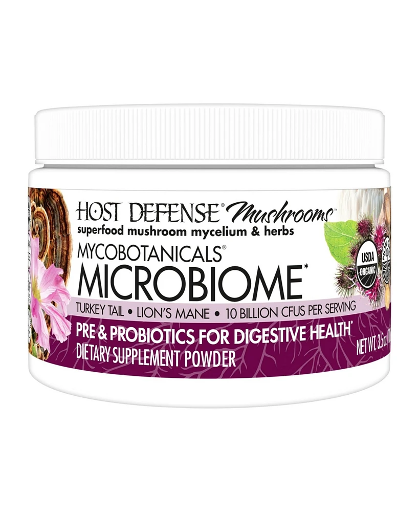 Host Defense MycoBotanicals Microbiome Powder - Digestive & Immune Health Support Supplement